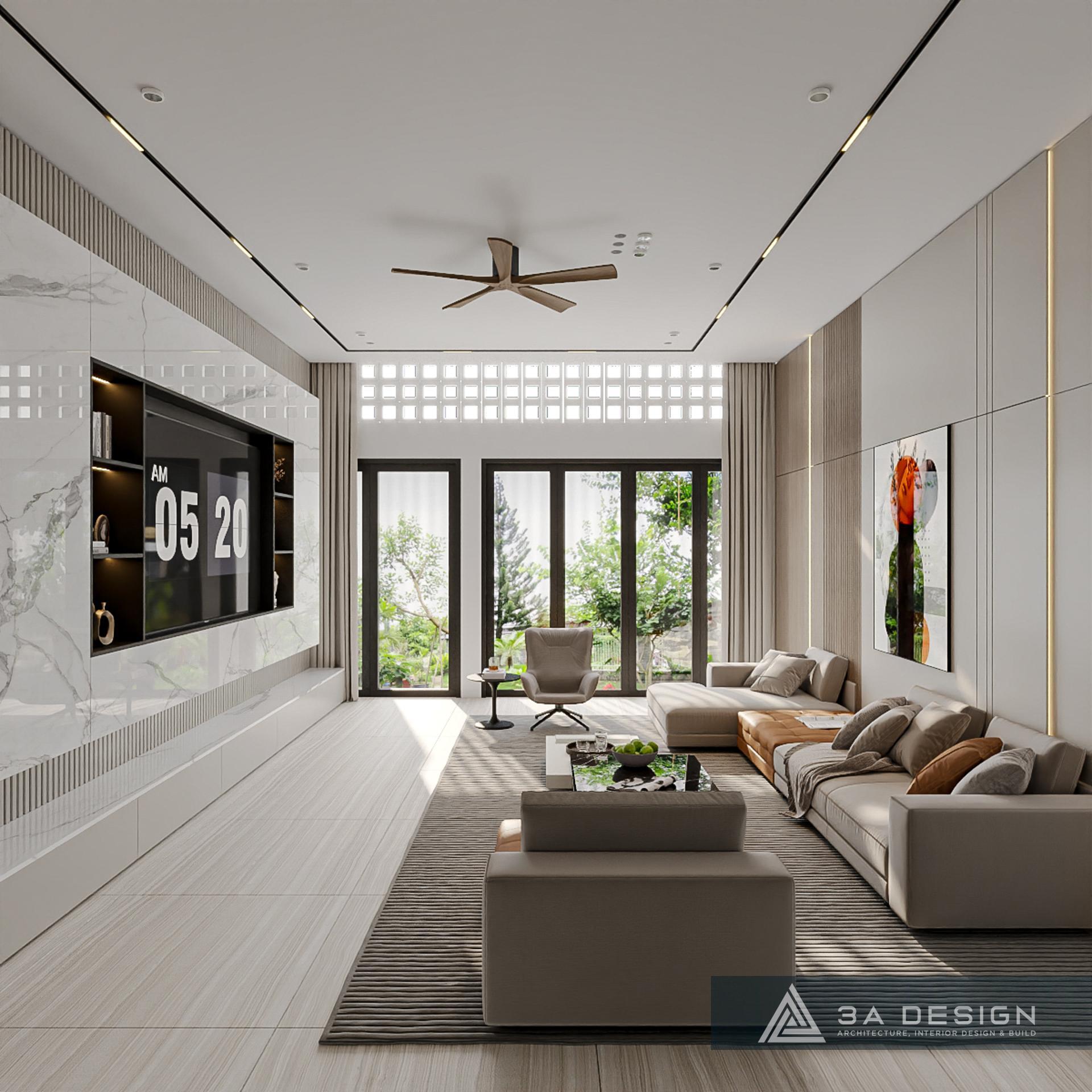 Thiết Kế Thi Công Kiến Trúc Nhà Phố Hướng Tây Nam