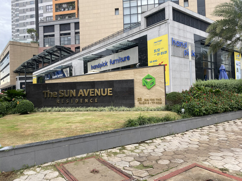 Thi công sơn nước căn hộ chung cư The SUN AVENUE