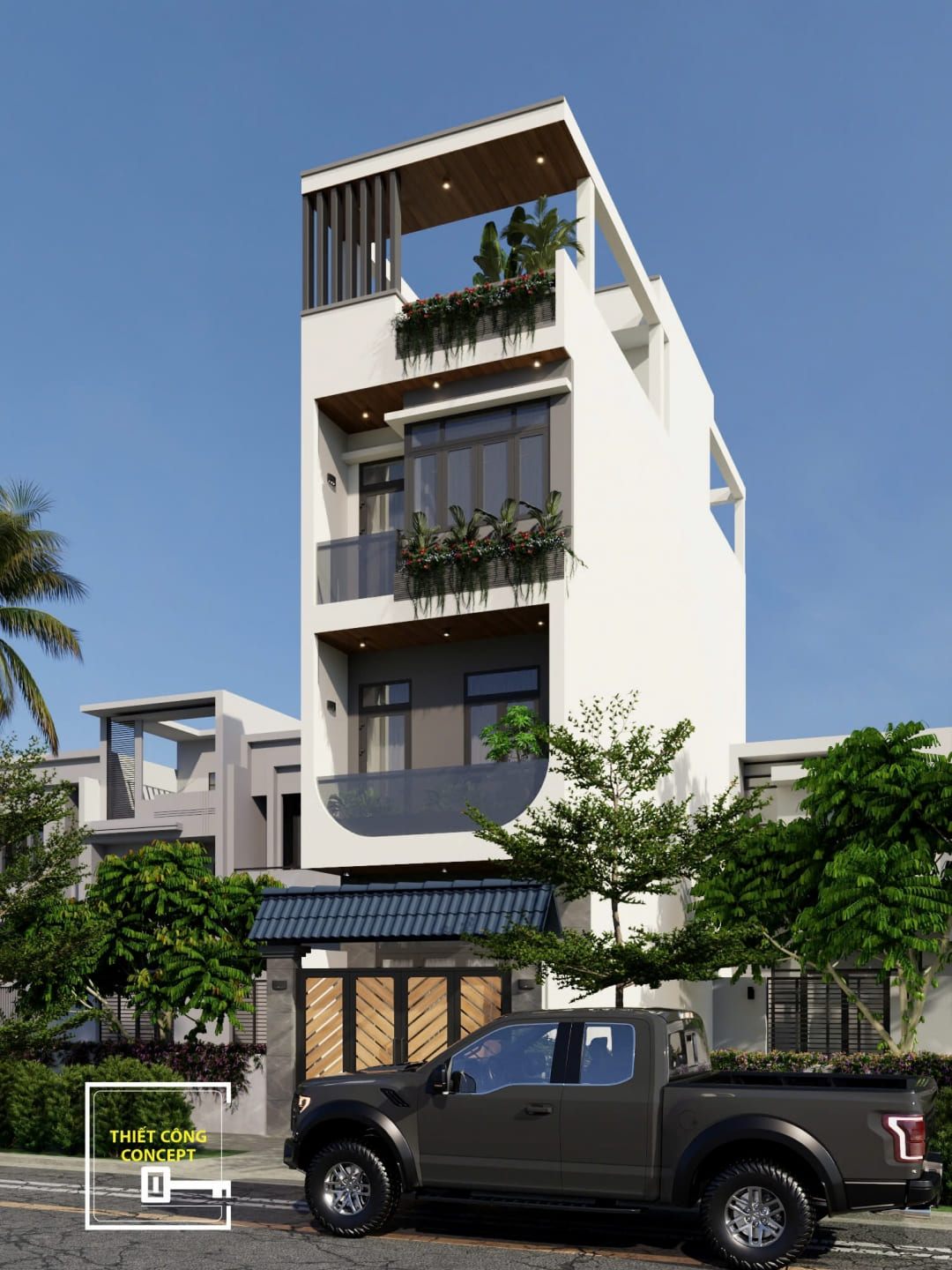 THIẾT KẾ NHÀ PHỐ PHONG CÁCH HIỆN ĐẠI DONG'S HOUSE