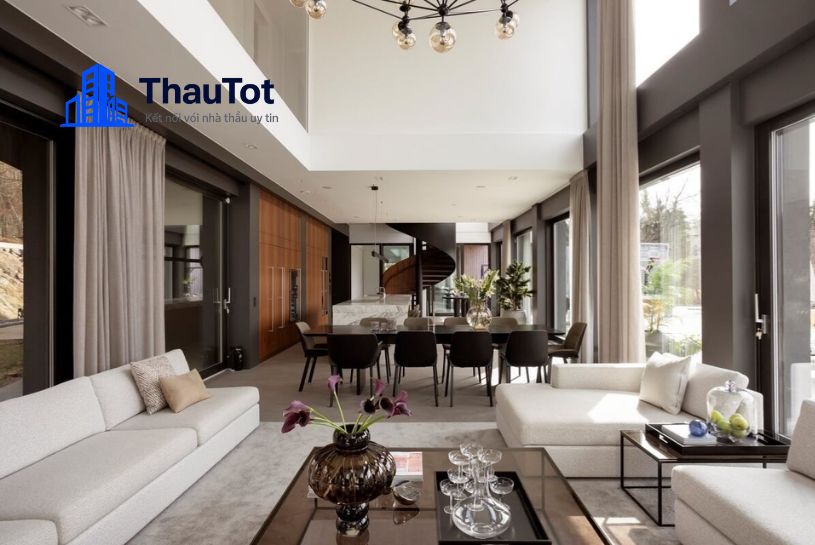 phong cách thiết kế nội thất biệt thự