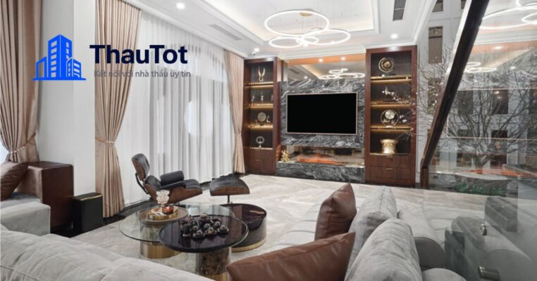 thiết kế nội thất chung cư gỗ tự nhiên