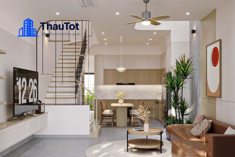 thiết kế nội thất nhà ống