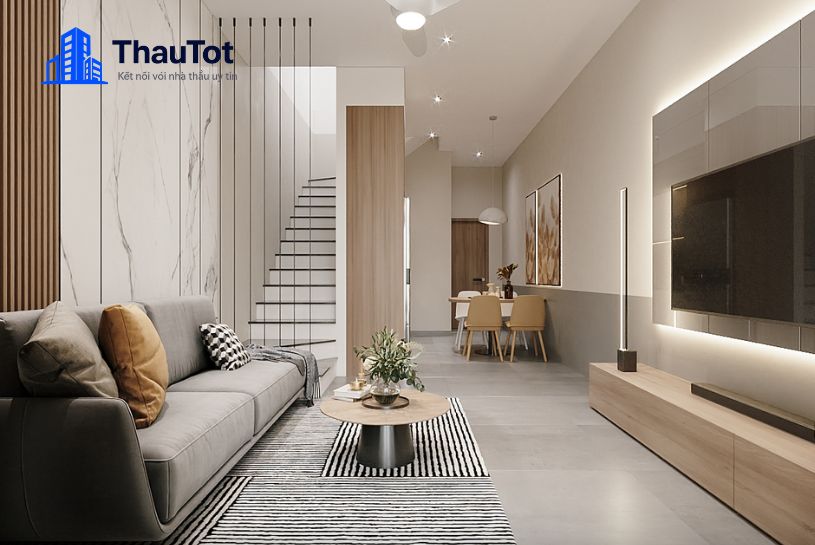 thiết kế nội thất nhà ống