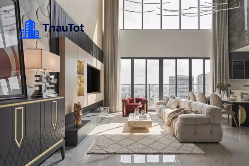 thiết kế nội thất penthouse