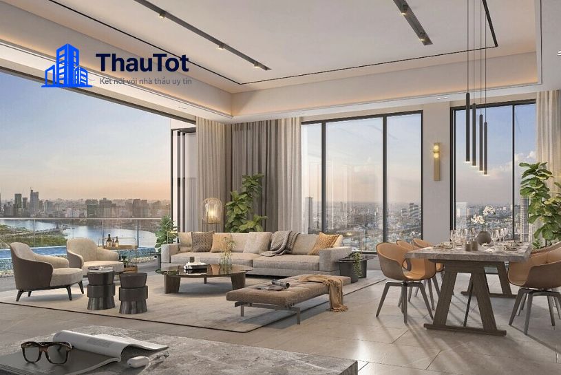thiết kế nội thất penthouse