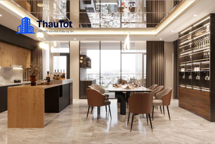 thiết kế nội thất penthouse