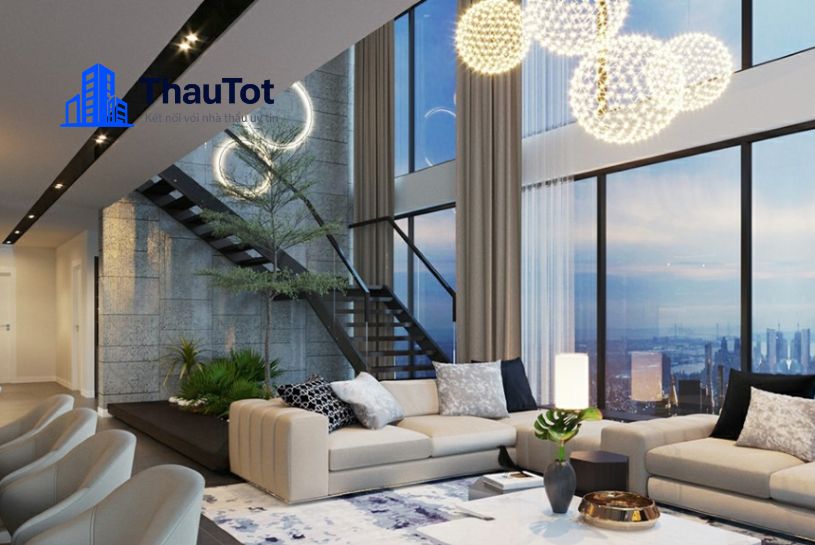 thiết kế nội thất penthouse