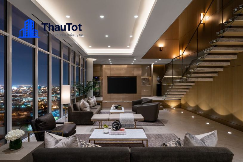 thiết kế nội thất penthouse
