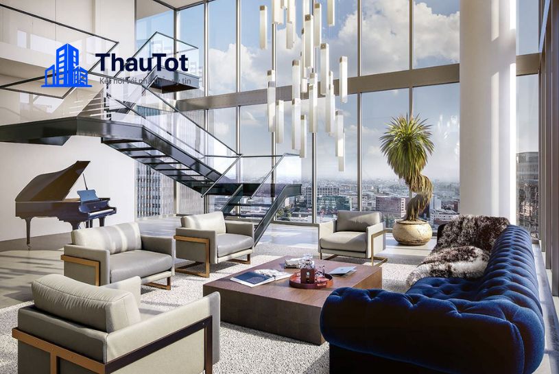 thiết kế nội thất penthouse