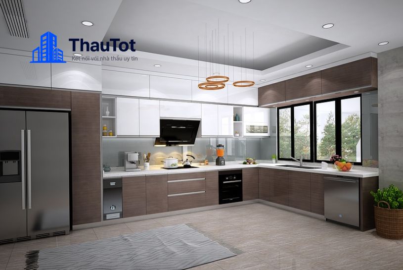 thiết kế nội thất phòng bếp