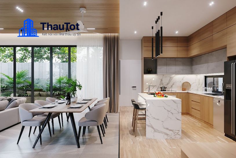 thiết kế nội thất phòng bếp
