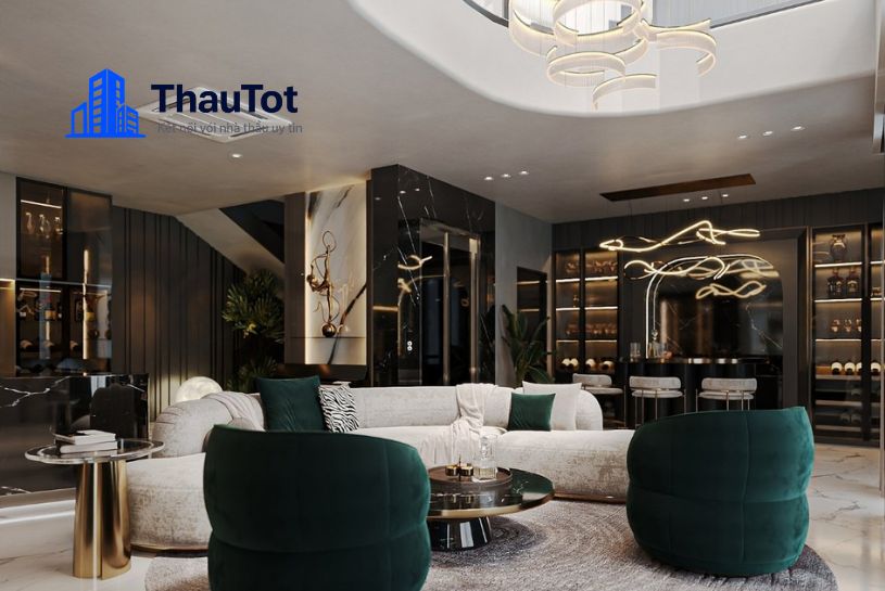 thiết kế nội thất phòng khách