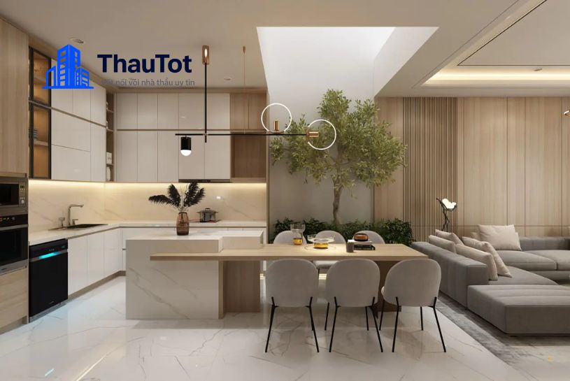 thiết kế nội thất phòng khách