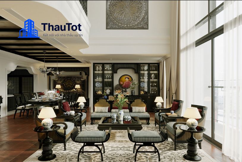 thiết kế nội thất phòng khách căn hộ