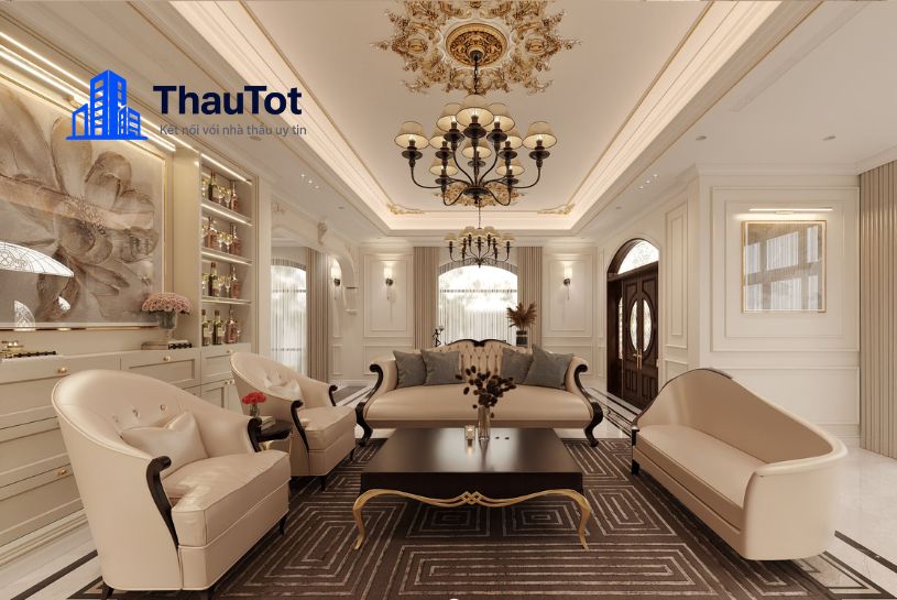 thiết kế nội thất phòng khách căn hộ