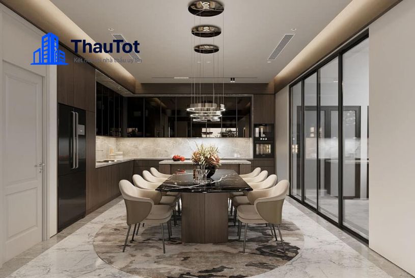 thiết kế nội thất nhà bếp chung cư