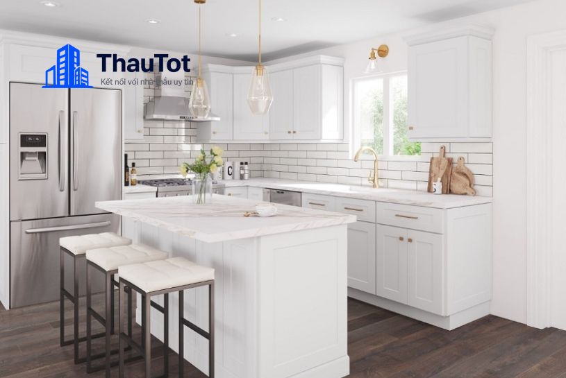 thiết kế nội thất nhà bếp chung cư