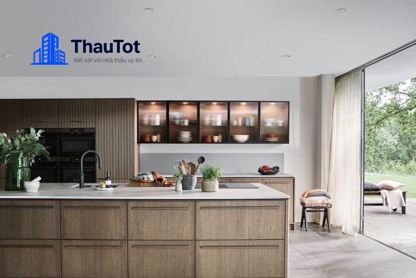 thiết kế nội thất nhà bếp chung cư